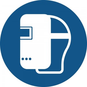 Maschera per saldatura obbligatoria PVC adesivo da parete - M019
