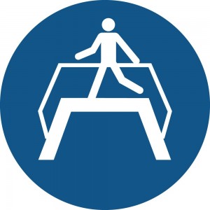 Usare il ponte pedonale PVC adesivo da parete - M023