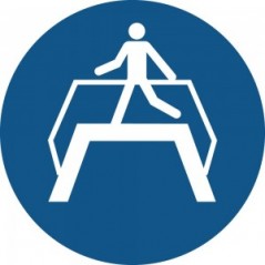 Usare il ponte pedonale PVC adesivo da parete - M023