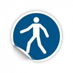 Percorso pedonale PVC adesivo da parete - M024