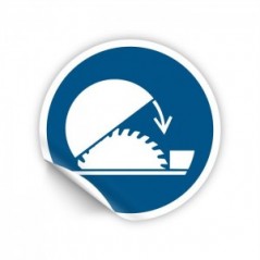 Usare la protezione regolabile della sega circolare da banco PVC adesivo da parete - M031