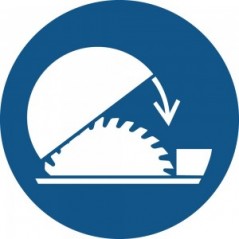 Usare la protezione regolabile della sega circolare da banco PVC adesivo da parete - M031