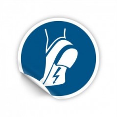 Indossare le calzature antistatiche PVC adesivo da parete - M032