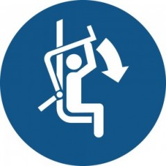 Chiudere la sbarra di sicurezza della seggiovia PVC adesivo da parete - M033