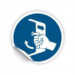 Chiudere e assicurare i portelli nella procedura di lancio in mare PVC adesivo da parete - M037