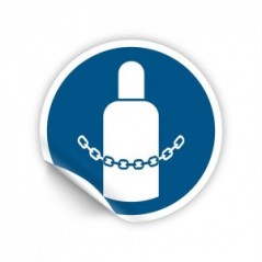 È obbligatorio assicurare le bombole di gas PVC adesivo da parete - M046