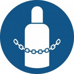 È obbligatorio assicurare le bombole di gas PVC adesivo da parete - M046