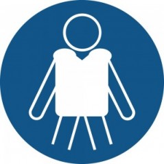 Indossare i dispositivi di galleggiamento personali PVC adesivo da parete - M053