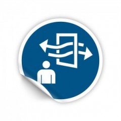 Aerare prima e durante l’accesso PVC adesivo da parete - M056