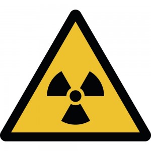 Materiali radioattivi o radiazioni ionizzanti PVC adesivo da parete - W003
