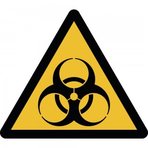 Rischio biologico PVC adesivo da parete - W009