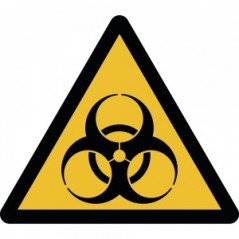 Rischio biologico PVC adesivo da parete - W009