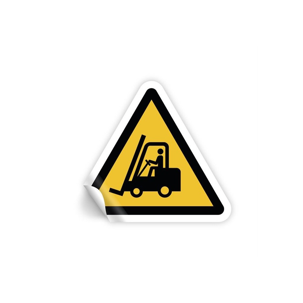 Passaggio carrelli PVC adesivo da parete - W014