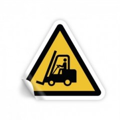 Passaggio carrelli PVC adesivo da parete - W014