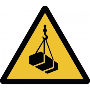 Attenzione ai carichi sospesi PVC adesivo da parete - W015