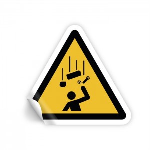 Caduta oggetti PVC adesivo da parete - W035