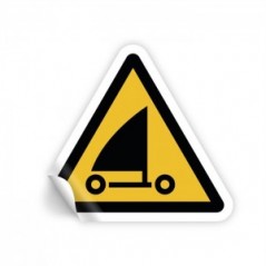 Attenzione sand yachting PVC adesivo da parete - W059