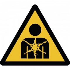 Attenzione sostanza o miscela che presenta un pericolo per la salute PVC adesivo da parete - W071