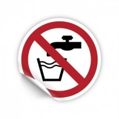 Acqua non potabile PVC adesivo da parete - P005