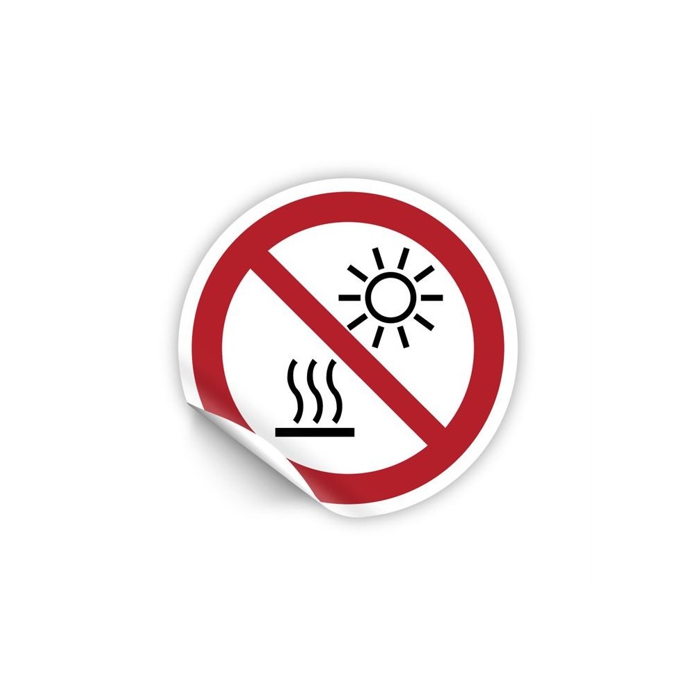 Non esporre a luce solare diretta o superfici calde PVC adesivo da parete - P068