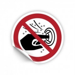 Non mettere le dita nelle bocchette idromassaggio PVC adesivo da parete - P070