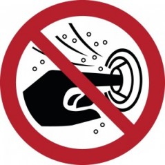 Non mettere le dita nelle bocchette idromassaggio PVC adesivo da parete - P070