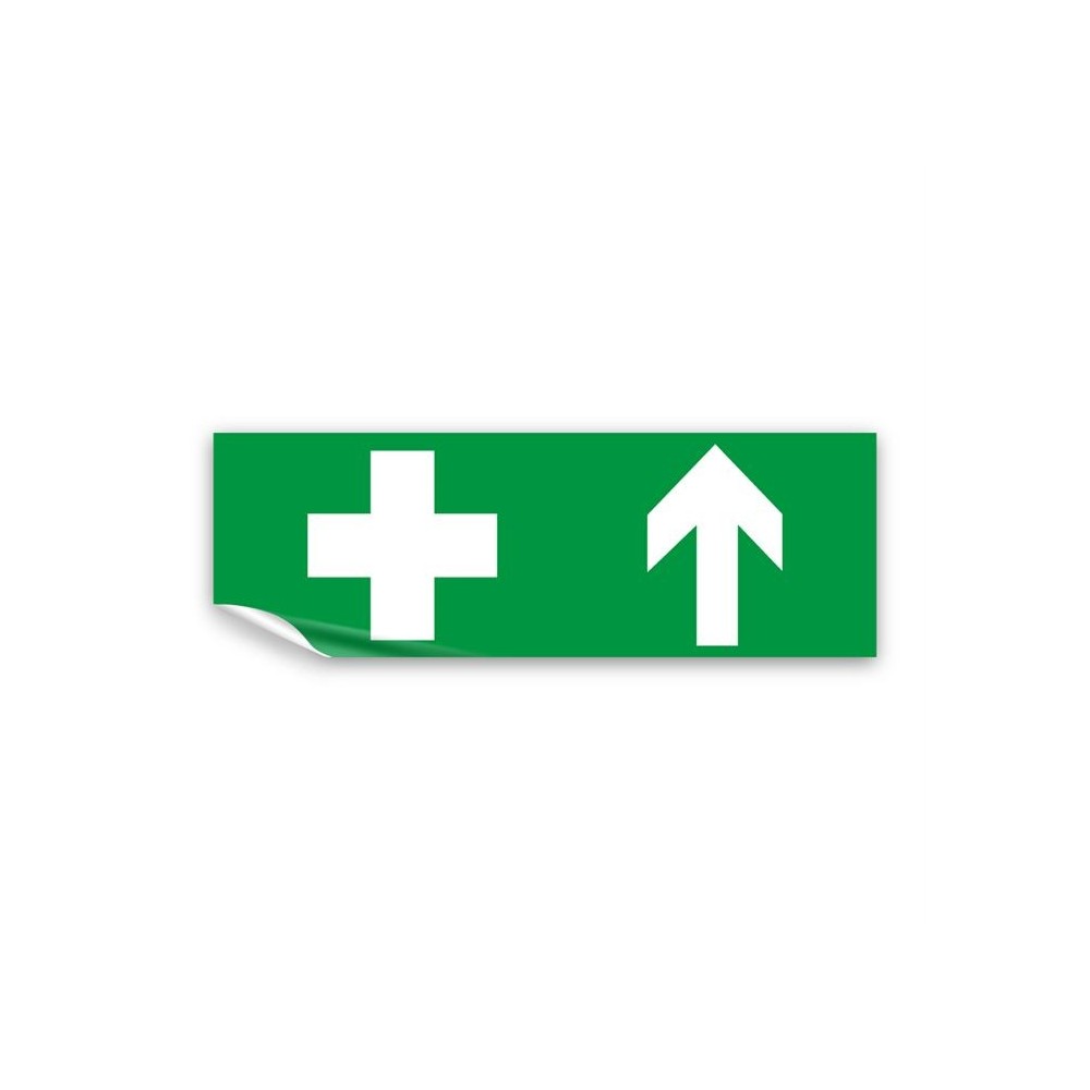 Croce pronto soccorso alto in Pvc adesivo flessibile da parete