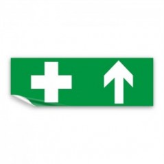 Croce pronto soccorso alto in Pvc adesivo flessibile da parete