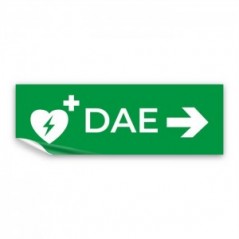Dae defibrillatore direzionale destra in Pvc adesivo flessibile da parete