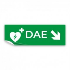 Dae defibrillatore direzionale destra basso in Pvc adesivo flessibile da parete