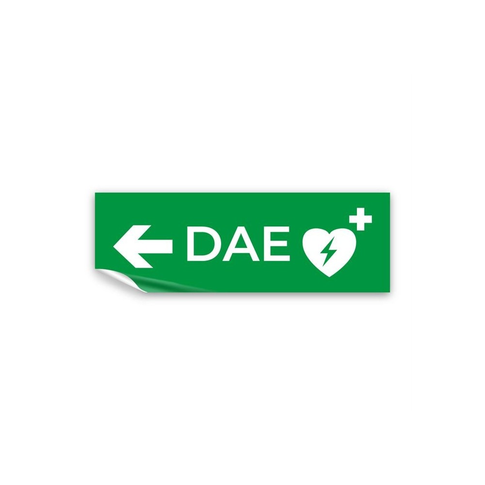 Dae defibrillatore direzionale sinistra in Pvc adesivo flessibile da parete