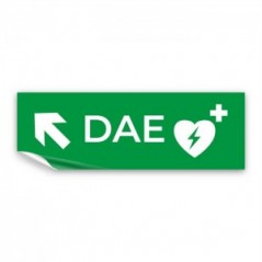 Dae defibrillatore direzionale sinistra alto in Pvc adesivo flessibile da parete