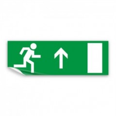 Uscita d'emergenza con porta alto in Pvc adesivo flessibile da parete