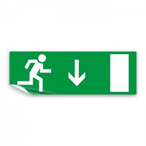 Uscita d'emergenza con porta basso in Pvc adesivo flessibile da parete