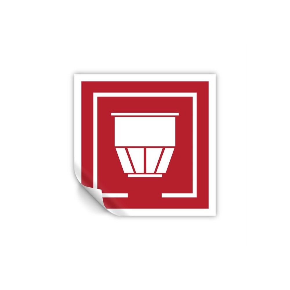 Zona con rilevatori di fumo in Pvc adesivo flessibile da parete