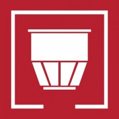 Zona con rilevatori di fumo in Pvc adesivo flessibile da parete