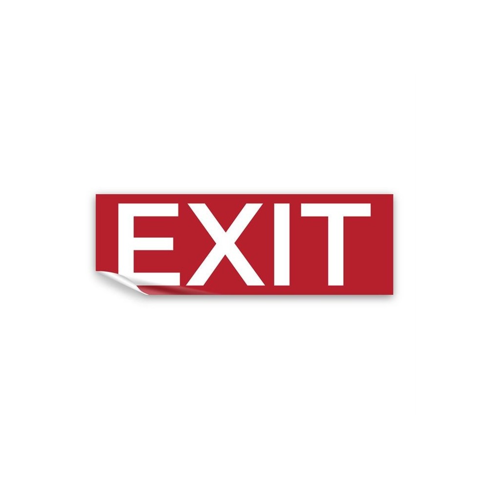 Scritta Exit in Pvc adesivo flessibile da parete