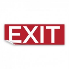 Scritta Exit in Pvc adesivo flessibile da parete