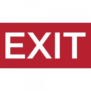 Scritta Exit in Pvc adesivo flessibile da parete