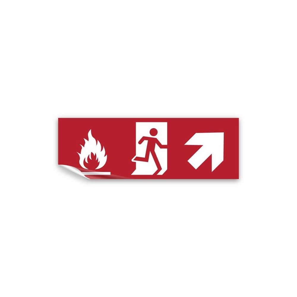 Cartello verso salvataggio - antincendio freccia destra - sinistra 160X160
