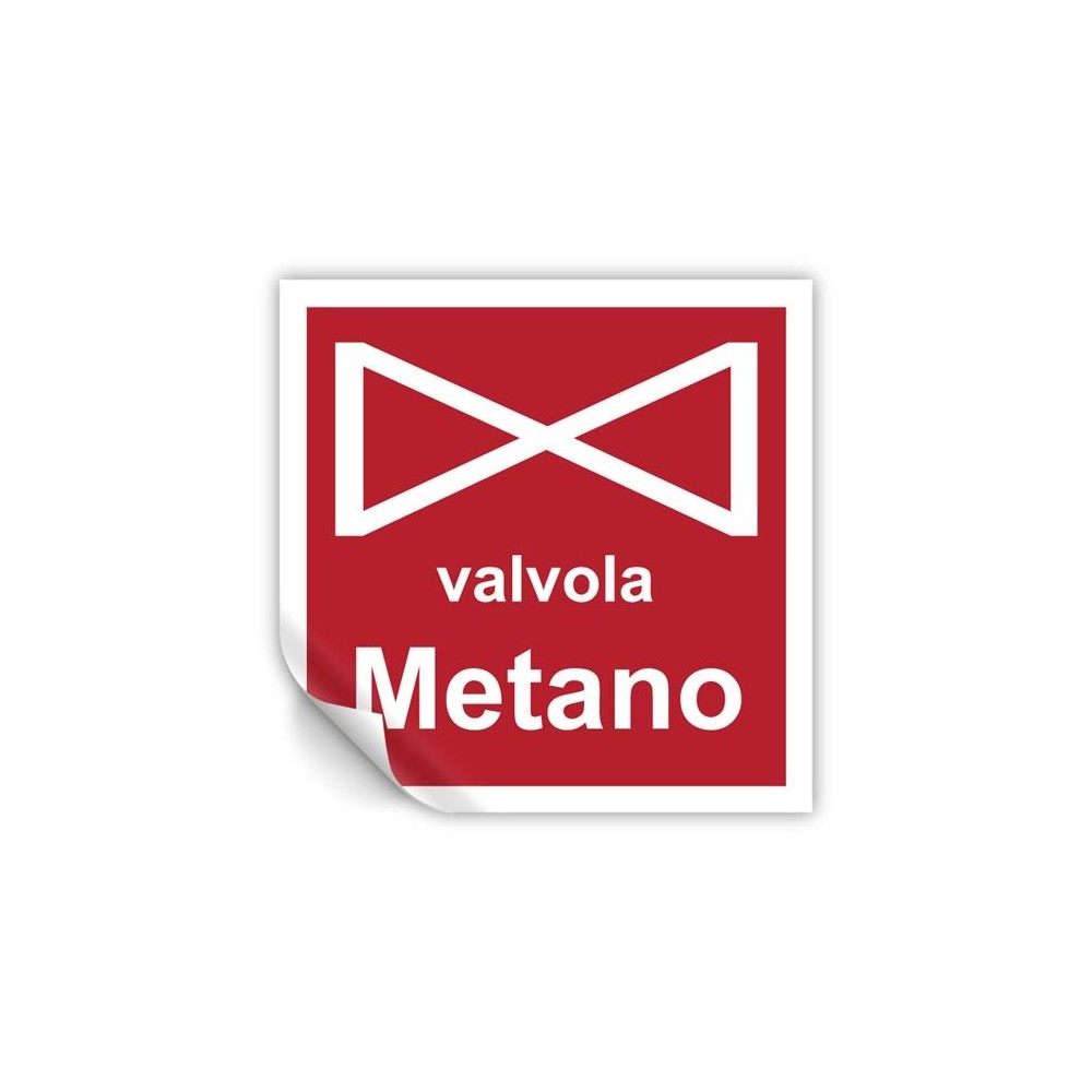 Valvola metano in Pvc adesivo flessibile da parete