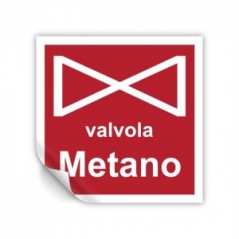 Valvola metano in Pvc adesivo flessibile da parete