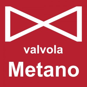 Valvola metano in Pvc adesivo flessibile da parete