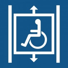 Ascensore accessibile alle sedie a rotelle in Pvc adesivo flessibile da parete