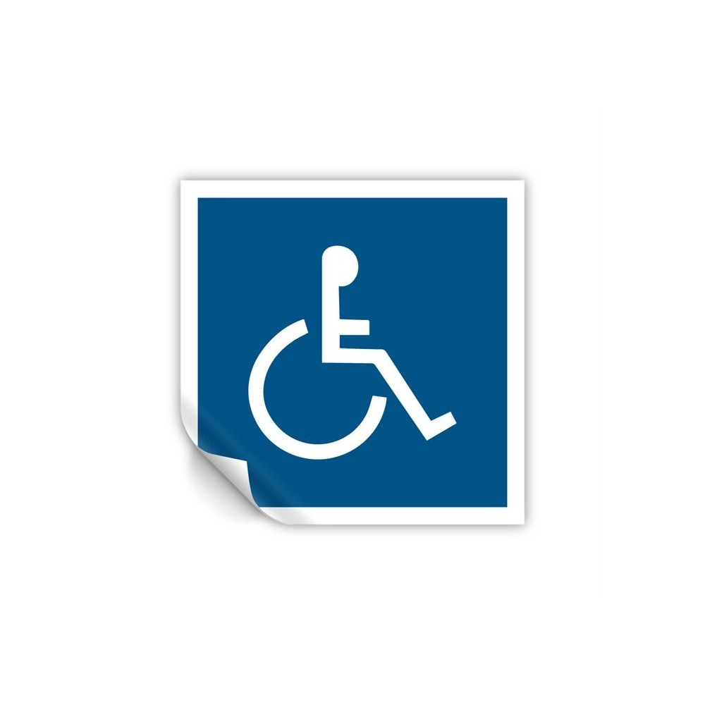 Disabili in Pvc adesivo flessibile da parete