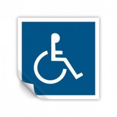 Disabili in Pvc adesivo flessibile da parete