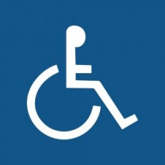 Disabili in Pvc adesivo flessibile da parete