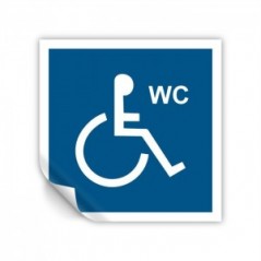 Disabili wc in Pvc adesivo flessibile da parete