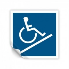 Rampa di accesso disabili in Pvc adesivo flessibile da parete