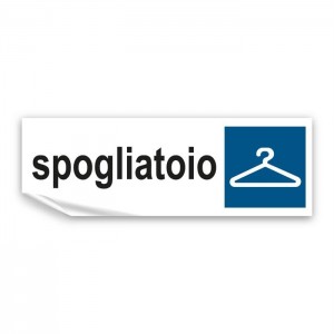 Spogliatoio in Pvc adesivo flessibile da parete